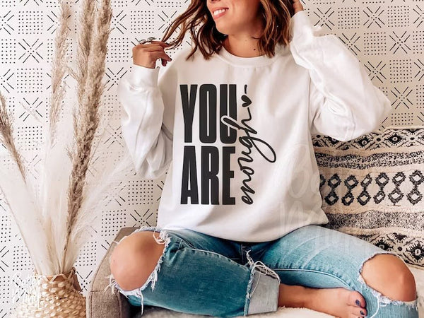 You are Enough Black Font