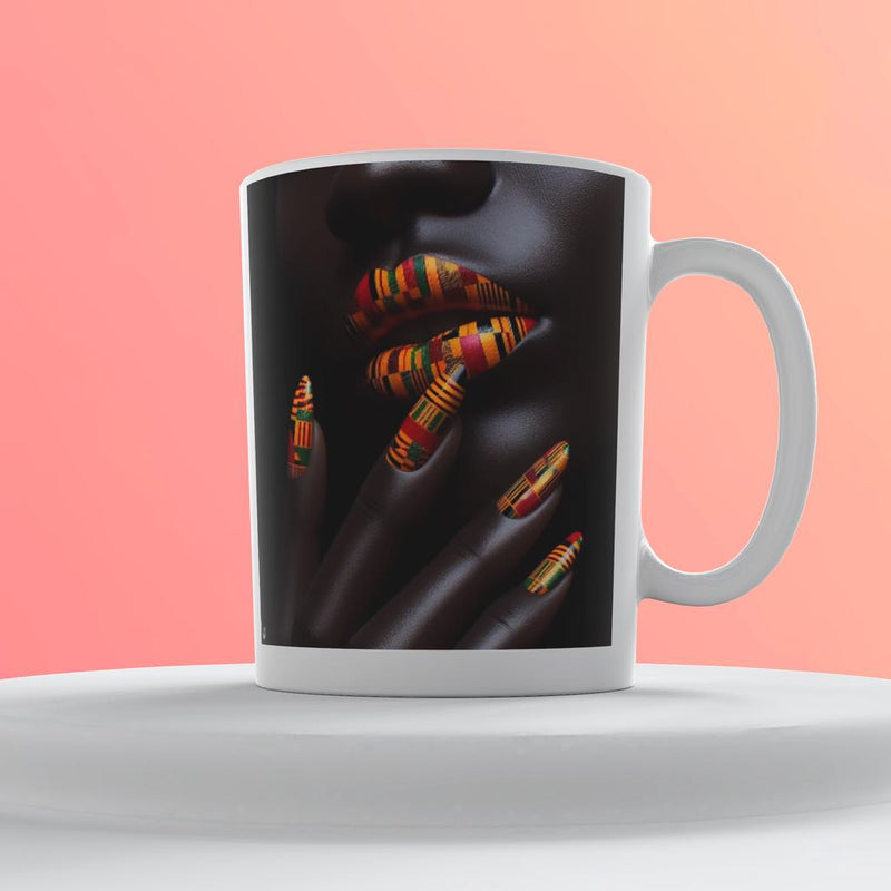 African Nails and Lips Mug