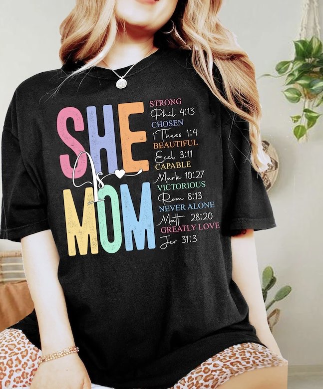 She is Mom Pastel Back