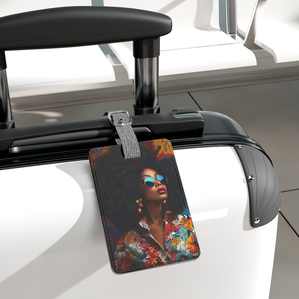 Saffiano Polyester Luggage Tag, Rectangle